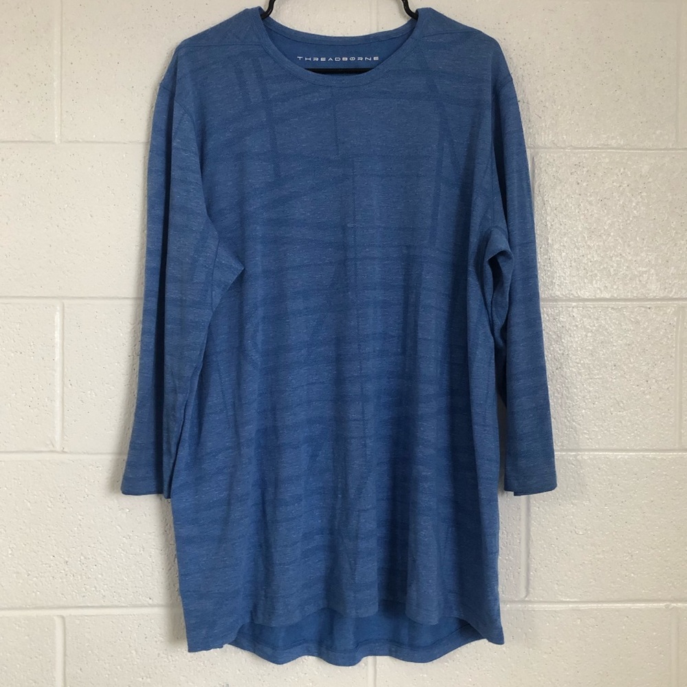 Men’s Breathable Workout 3/4 Sleeve threadborne